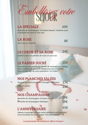 Embellissez votre séjour !